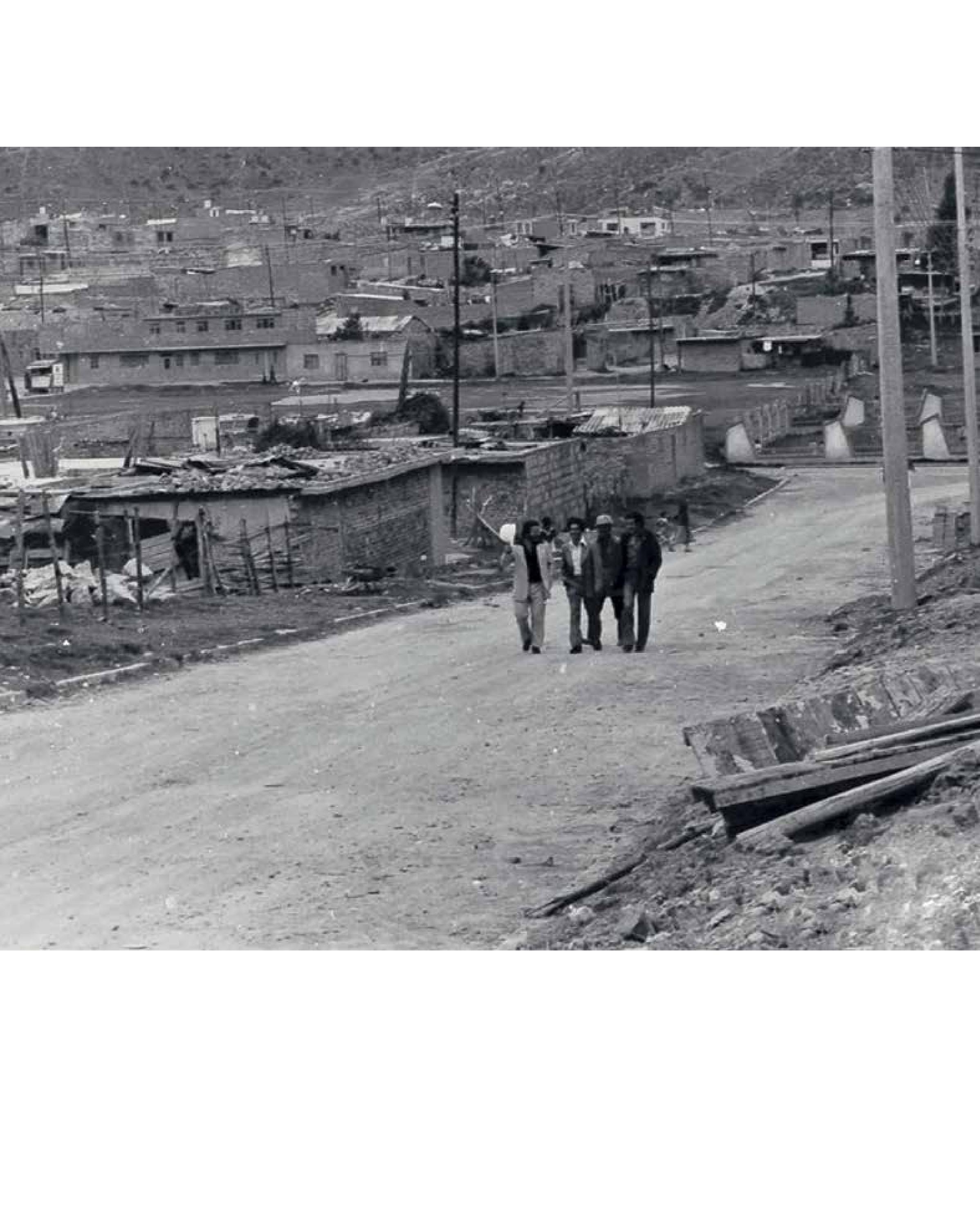 Barrio de autoconstrucción en Bogotá